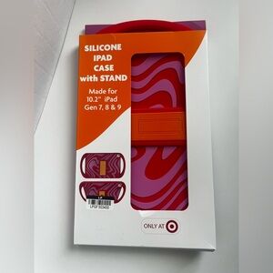 Silicone iPad Case with Stand - Pink